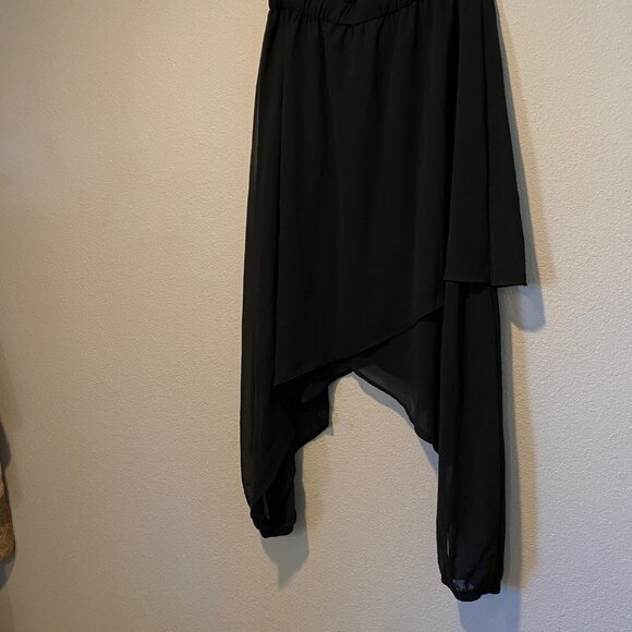Ursime Black Flowy Harem Skirt Pants 3XL Fairycore Boho‎ Style - Picture 5 of 7